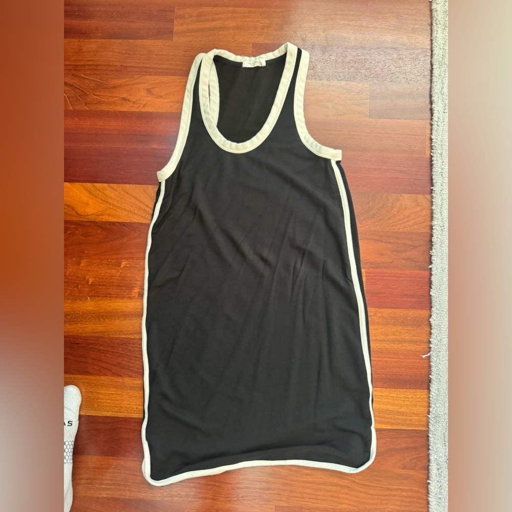 rag & bone Black Dress with Cream Trim